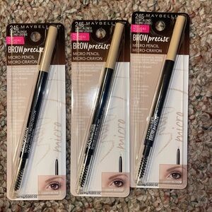Maybelline Brow Precise Micro Pencil - Light Blonde 245 lot of 3